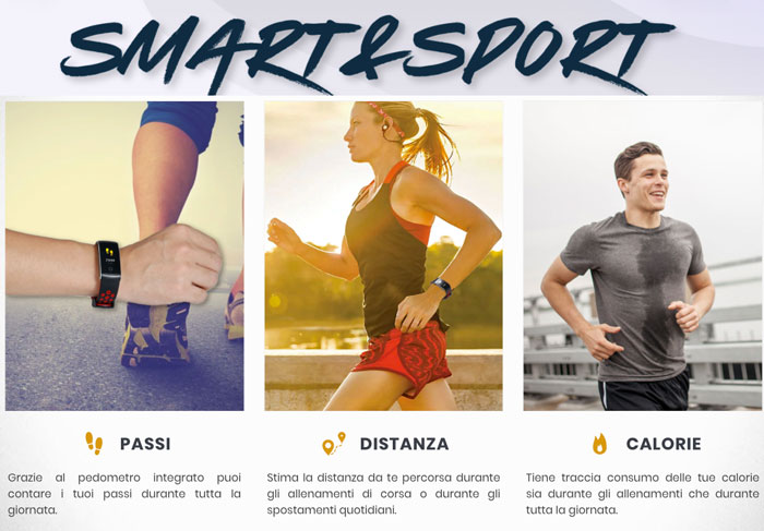 caratteristiche di Smart E Sport Watch
