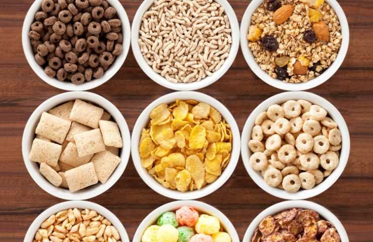 vari tipi di cereali
