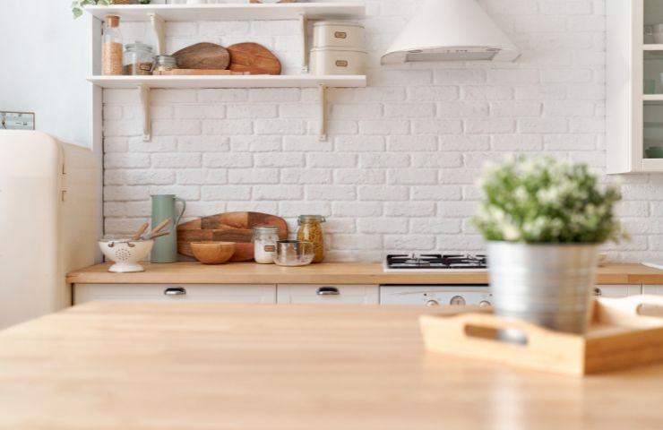 piano di lavoro della cucina