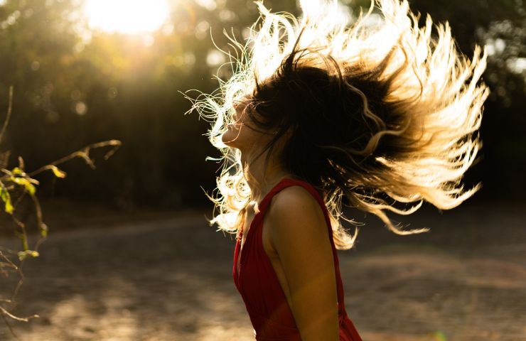 capelli sotto al sole